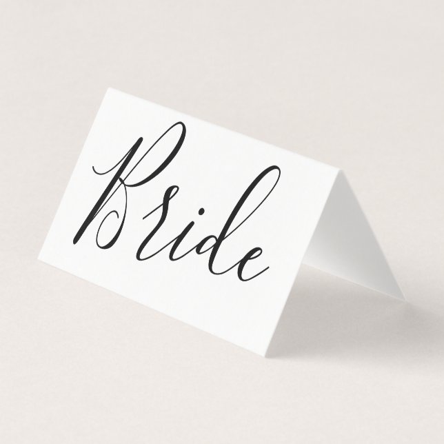 Change Font - Custom Bride Kaart (Voorkant)