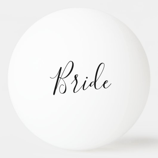 Change Font - Custom Bride  Pingpongbal (Voorkant)