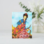 Chang'e, godin van de maan briefkaart (Staand voorkant)