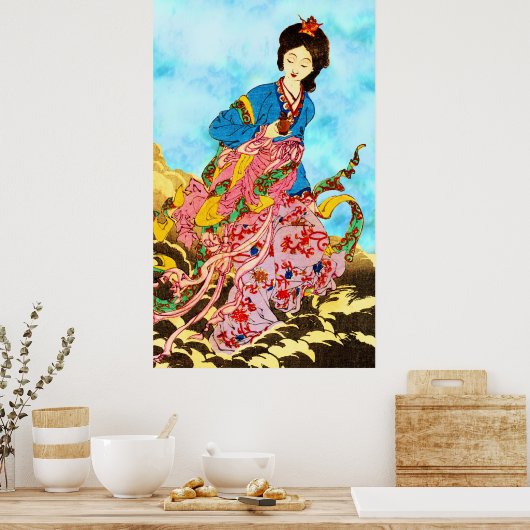 Chang'e, godin van de maan poster (Keuken)