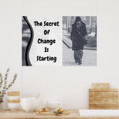 "Change" Inspirerend Wall Art Poster (Keuken)