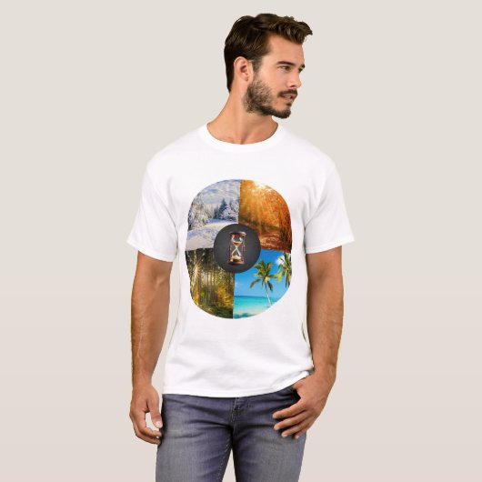 Change is the Only Constant – Four Seasons Wheel T-shirt (Voorkant volledig)