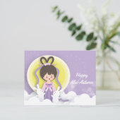 Chang'e Moon Festival Papercut Briefkaart (Staand voorkant)