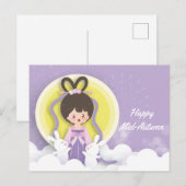 Chang'e Moon Festival Papercut Briefkaart (Voorkant / Achterkant)