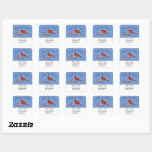 Change of Address sticker cardinal (Vel)