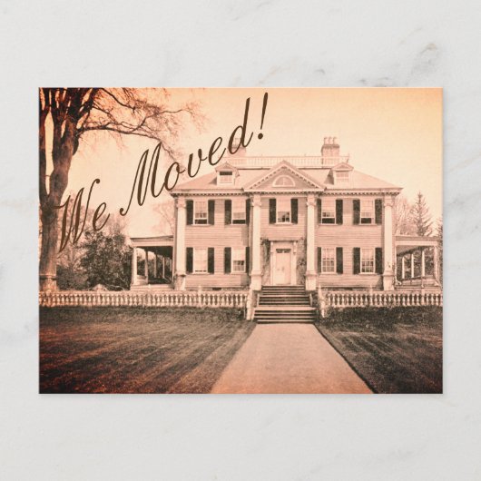 Change of Address - The Mansion House Briefkaart (Voorkant)