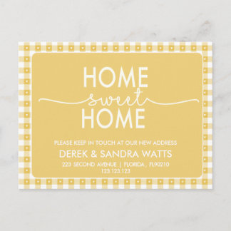 Change of address we have moved house rustic aankondigingskaart