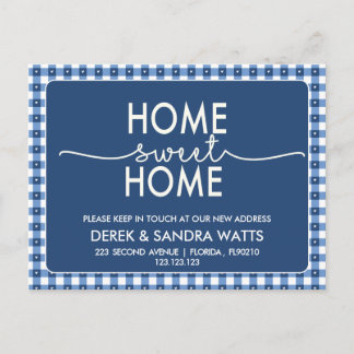 Change of address we have moved house rustic aankondigingskaart