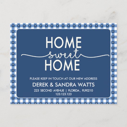 Change of address we have moved house rustic aankondigingskaart (Voorkant)