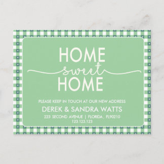 Change of address we have moved house rustic aankondigingskaart