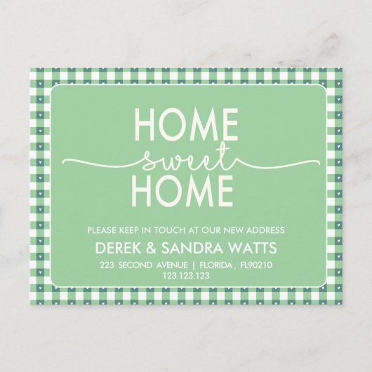 Change of address we have moved house rustic aankondigingskaart (Voorkant)