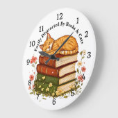 Change Text -Easily Distracted Books & Cats  Grote Klok (Hoek)