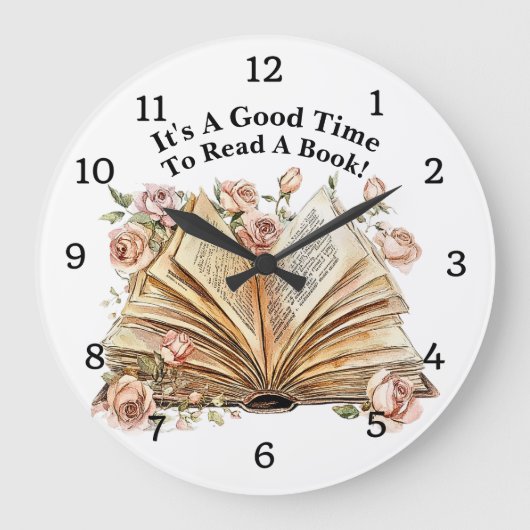 Change Text - It's Good Time To Read A Book Grote Klok (Voorkant)