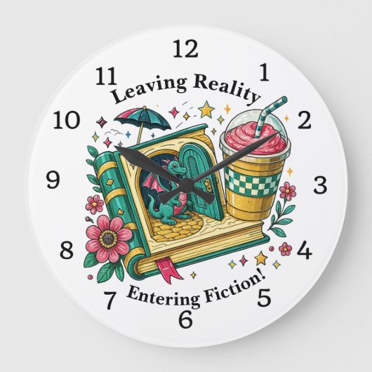 Change Text, Leaving Reality Entering Fiction Grote Klok (Voorkant)