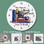 Change Text - Time Is Book O'clock Grote Klok