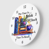 Change Text - Time Is Book O'clock Grote Klok (Hoek)