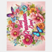 Change the Grandma Name Phrase, Best Grandma Ever! Fleece Deken (Voorkant)