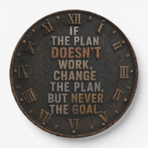 Change the Plan Not the Goal Office Decor