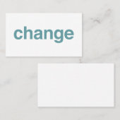Change Visitekaartje (Voorkant / Achterkant)