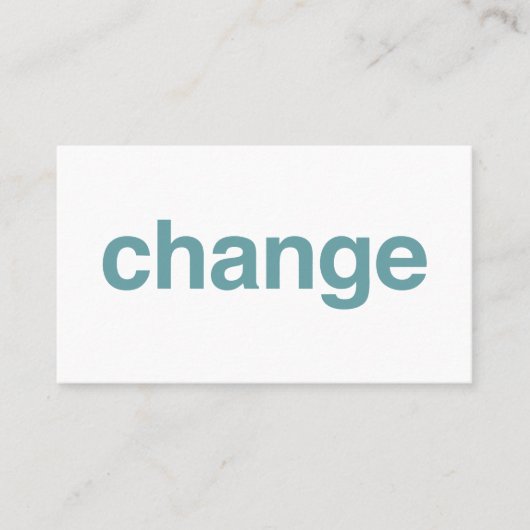 Change Visitekaartje (Voorkant)