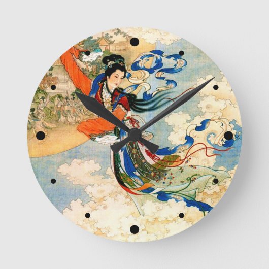 Chang'e vliegt naar de maan ronde klok (Voorkant)