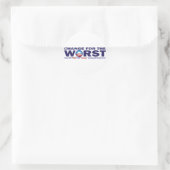 cHANGE-VOOR-DE-wORST Ronde Sticker (Tas)