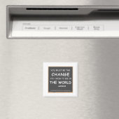 Change-World-Gandhi Magneet (Insitu (Vaatwasser))