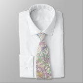 Changeable Base MultiColor Floral Leaf Scroll Stro Stropdas (Gebonden)