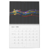 Changeable Year Music Calendar Kalender (Mar 2026)