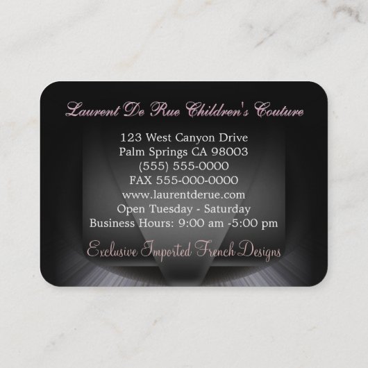 Changebarge Elegante Ronde Rand Professional Visitekaartje (Achterkant)