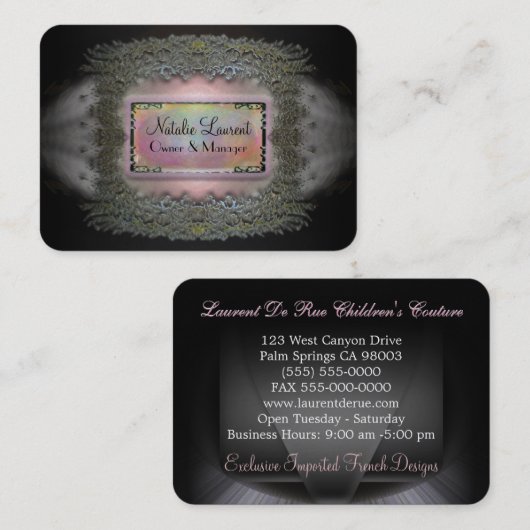 Changebarge Elegante Ronde Rand Professional Visitekaartje (Voorkant / Achterkant)