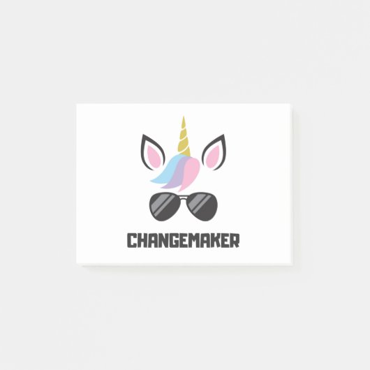 Changemaker Unicorn Post-it® Notes (Voorkant)
