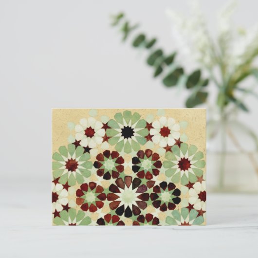 'Changing Seasons' briefkaart van de Islamitische  (Staand voorkant)