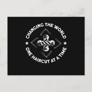 Changing The World Barber Beard Briefkaart