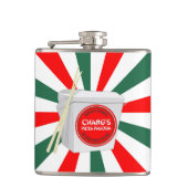 Chang's Pizza Pagoda, een landmerk in Hawaii sinds Heupfles (Voorkant)