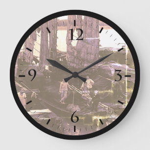 Changsha xiang jiang boot Canvas Print Grote Klok