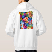 Changwon-si South Korea City Map Hoodie (Achterkant)