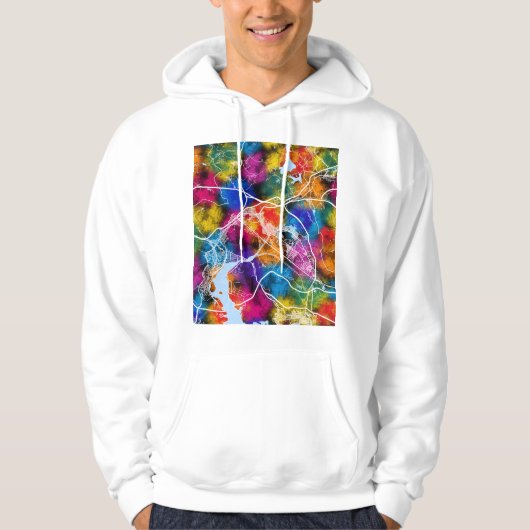 Changwon-si South Korea City Map Hoodie (Voorkant)