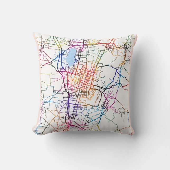 Changzhi China City Map Kussen (Voorkant)