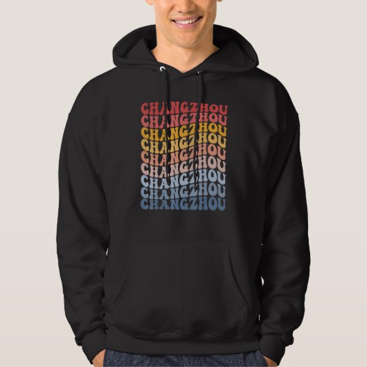 Changzhou City Groovy Retro Hoodie (Voorkant)