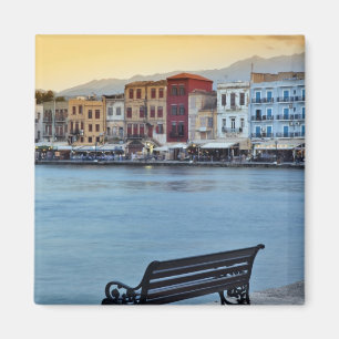 Chania bij schemering, Chania, Kreta, Griekenland Magneet