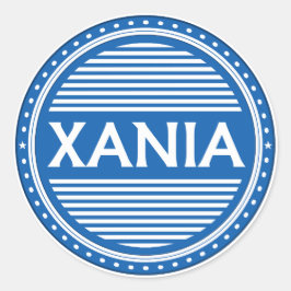 Chania City Pride Emblem – Greek Identity Ronde Sticker