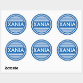 Chania City Pride Emblem – Greek Identity Ronde Sticker (Vel)