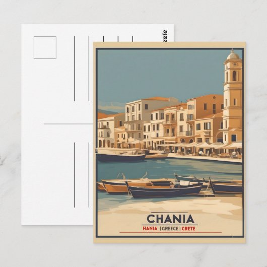  Chania City Souvenirs Kreta Griekenland reis Briefkaart (Voorkant / Achterkant)