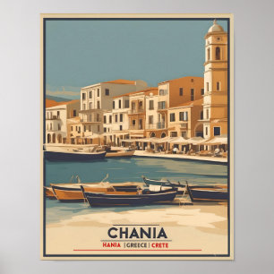 Chania City Souvenirs Kreta Griekenland reis Poster