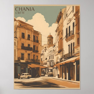 Chania City Souvenirs Kreta Griekenland reis Poster