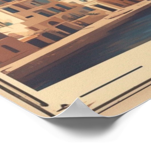  Chania City Souvenirs Kreta Griekenland reis Poster (Hoek)