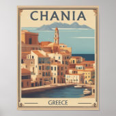  Chania City Souvenirs Kreta Griekenland reis Poster (Voorkant)
