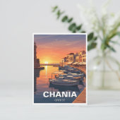 Chania Greece Travel Briefkaart (Staand voorkant)