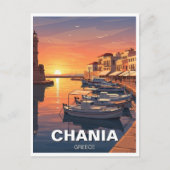 Chania Greece Travel Briefkaart (Voorkant)